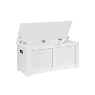 Wooden Storage Chest with 2 Safety Hinges for Toys, Blankets, and Clothes