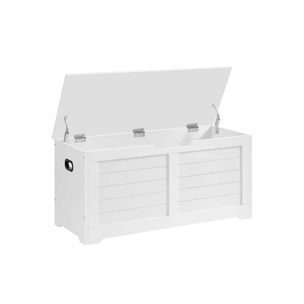 Wooden Storage Chest with 2 Safety Hinges for Toys, Blankets, and Clothes