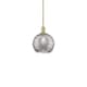 Option Brushed Brass / Light Smoke Deco Swirl