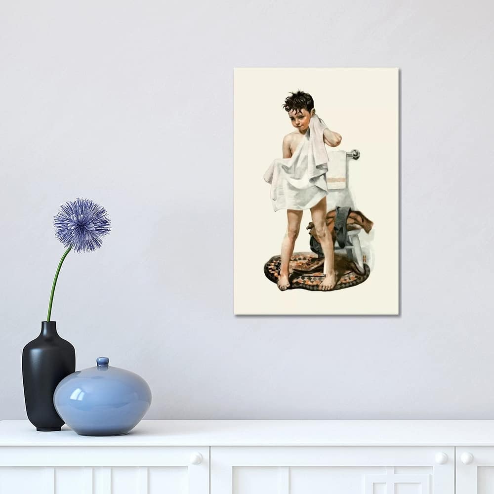 iCanvas "C-L-E-A-N" by Norman Rockwell Canvas Print