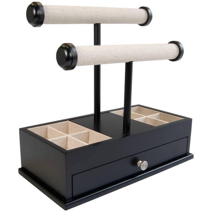 Mele and Co Ivy Jewelry Box and Bangle Bar in Black - N/A