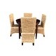 preview thumbnail 1 of 3, Capital Round Dining 5pc Set w/ Seagrass Chairs