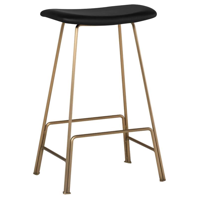 Modern Leather Backless Kirsten Counter Stool