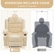 preview thumbnail 17 of 19, Widen Recliner Chair for Adults, Heavy Duty 350Lb Manual Large Lounge Chairs