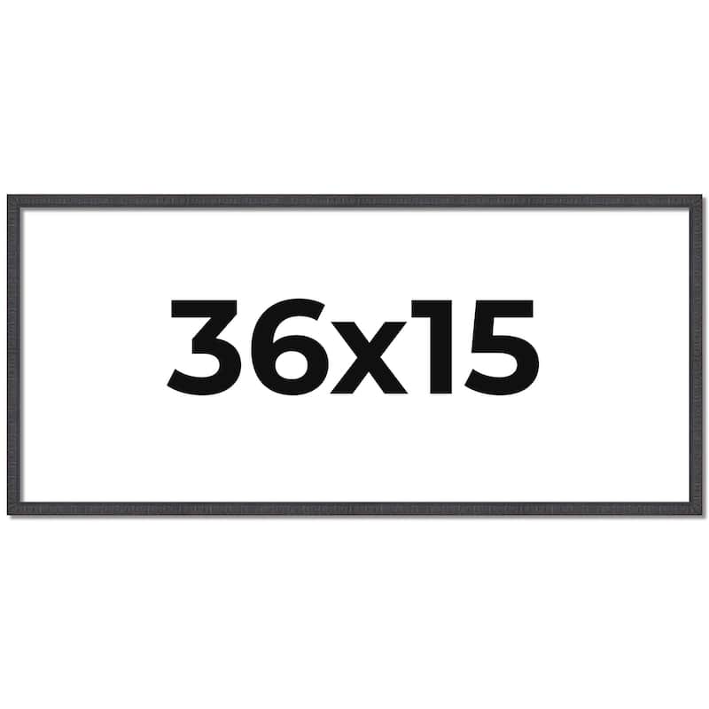 36x15 Frame Brown Solid Wood Picture Frame - Complete Modern Photo