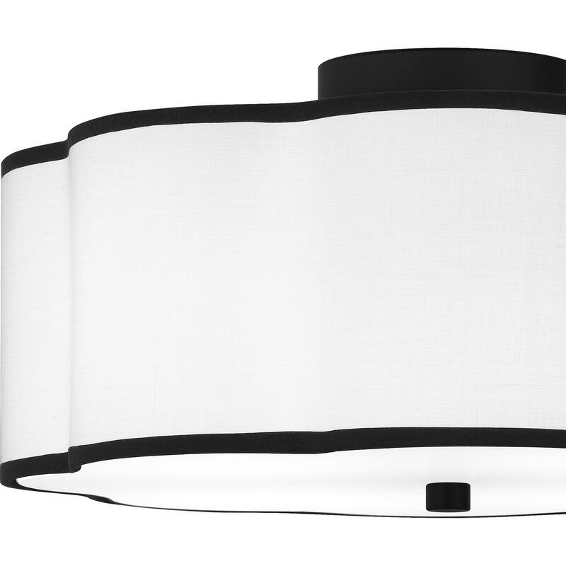Quoizel Semi-Flush Mount 4-Light Semi-Flush Mount in Matte Black