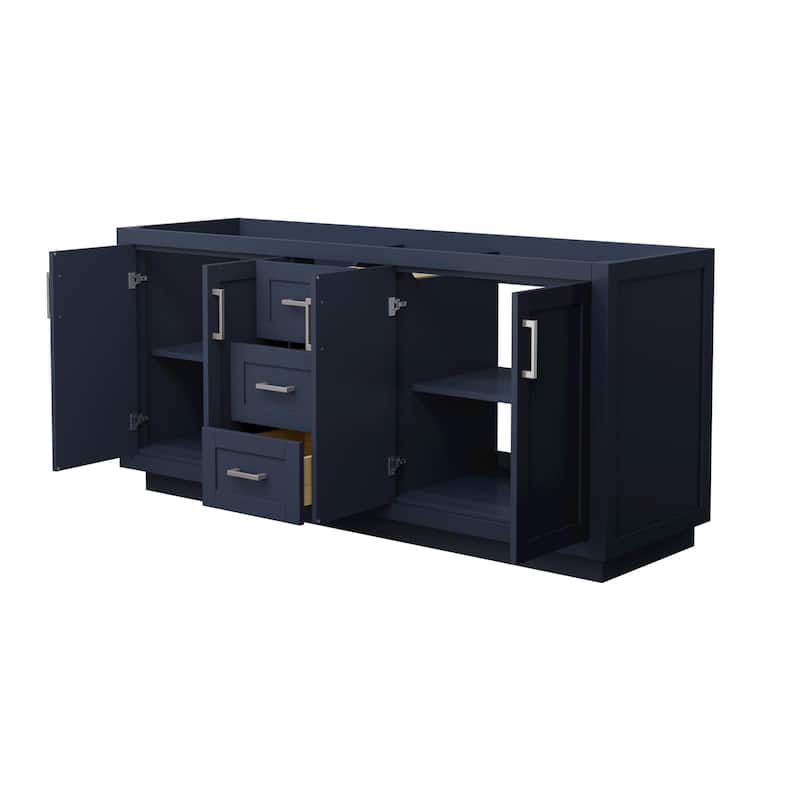 Wyndham Collection Miranda 71" Double Free Standing Vanity Cabinet