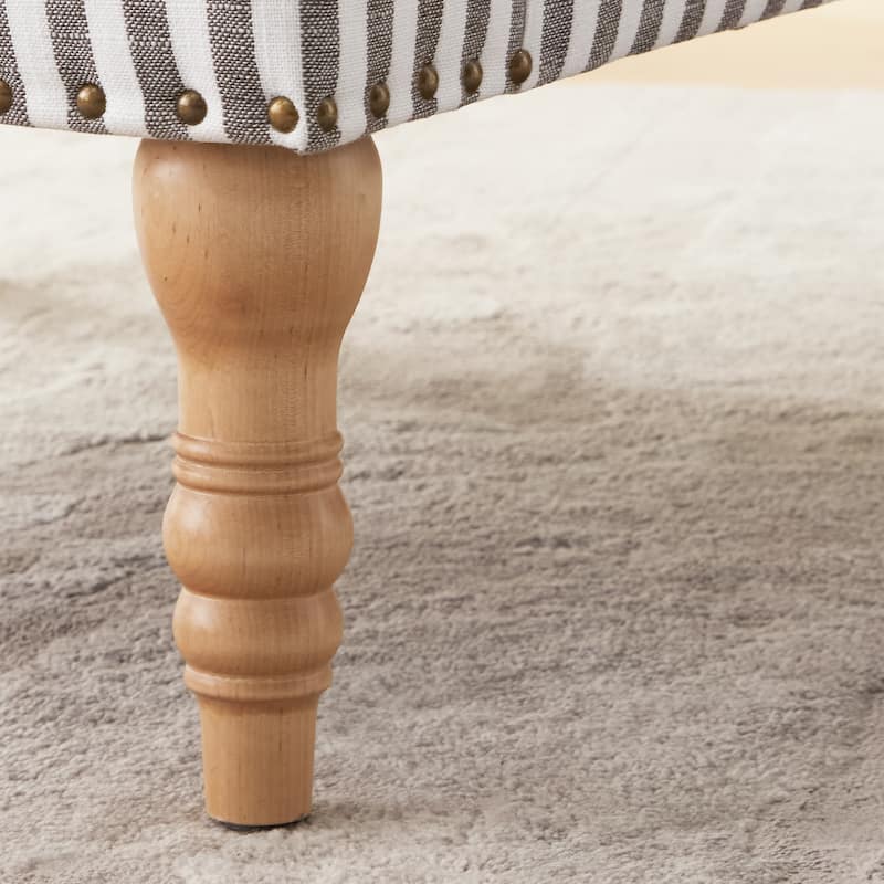 Upholstered Accent Sofa Linen Club Chair with Legs for Living Room