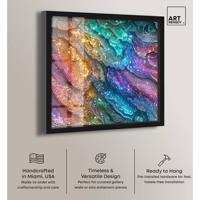 Glittering Spectrum I Shadowbox by Art Remedy