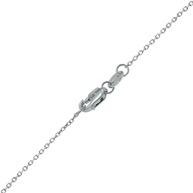 Marquee 0.25 Carat TW Bezel Set Lab Grown Diamond Station Necklace in 14K White Gold