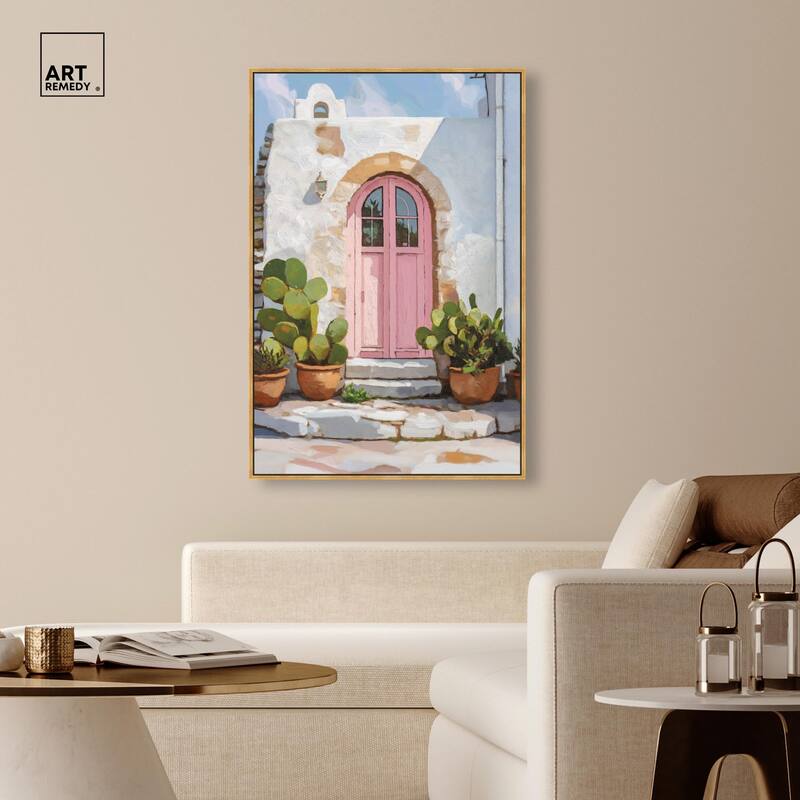 Pink Door I Canvas by Art Remedy