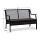 preview thumbnail 5 of 4, Calvin 46.5" Love Seat in Black by Real Flame