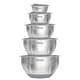 preview thumbnail 1 of 19, Viking 10pc Stainless Steel Mixing Bowl Set Silver