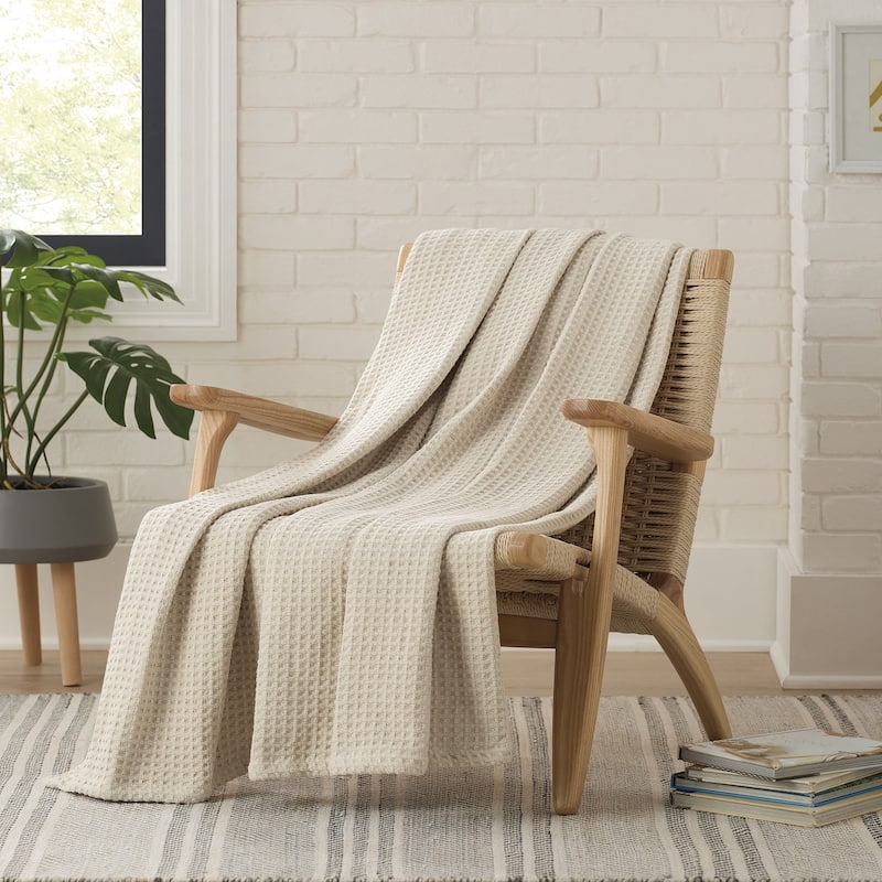 Aston & Arden Waffle Weave Cotton Throw