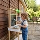 preview thumbnail 5 of 11, Teamson Kids Outdoor Wooden Mud Kitchen, Garden Playset, Kids Pretend Cooking Play Kitchen with Sink, Chalkboard, Backyard Toy