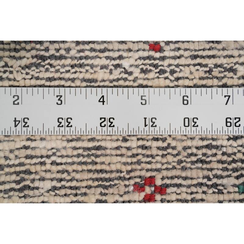 Hand Knotted Oriental Viscose Silk Carpet Tribal Animal Pictorial Beige & Ivories Gabbeh Area Rug - 11' 7'' X 8' 10''