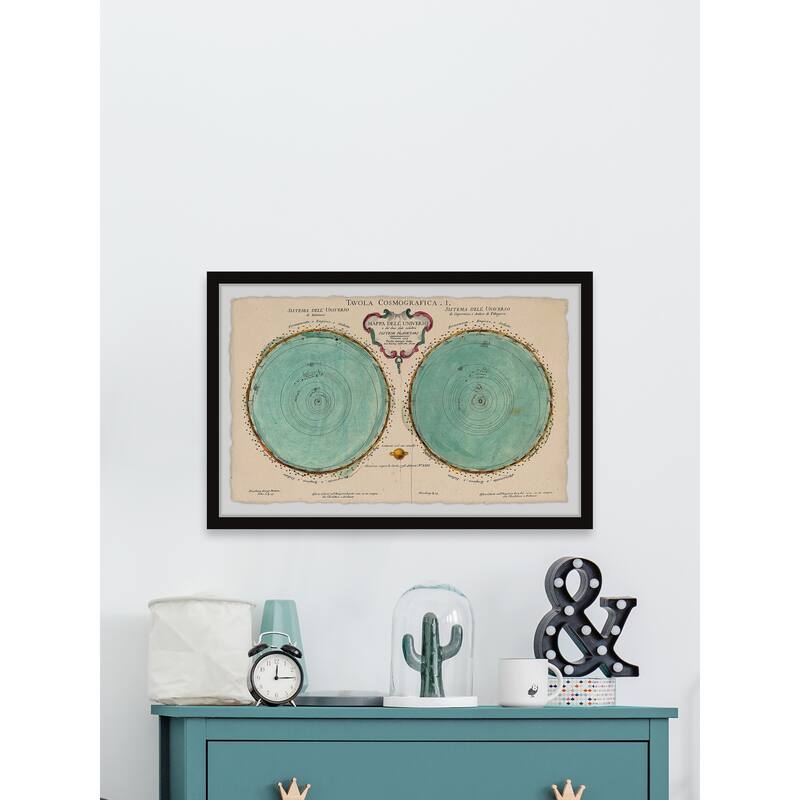 'Map of the Universe' Framed Painting Print