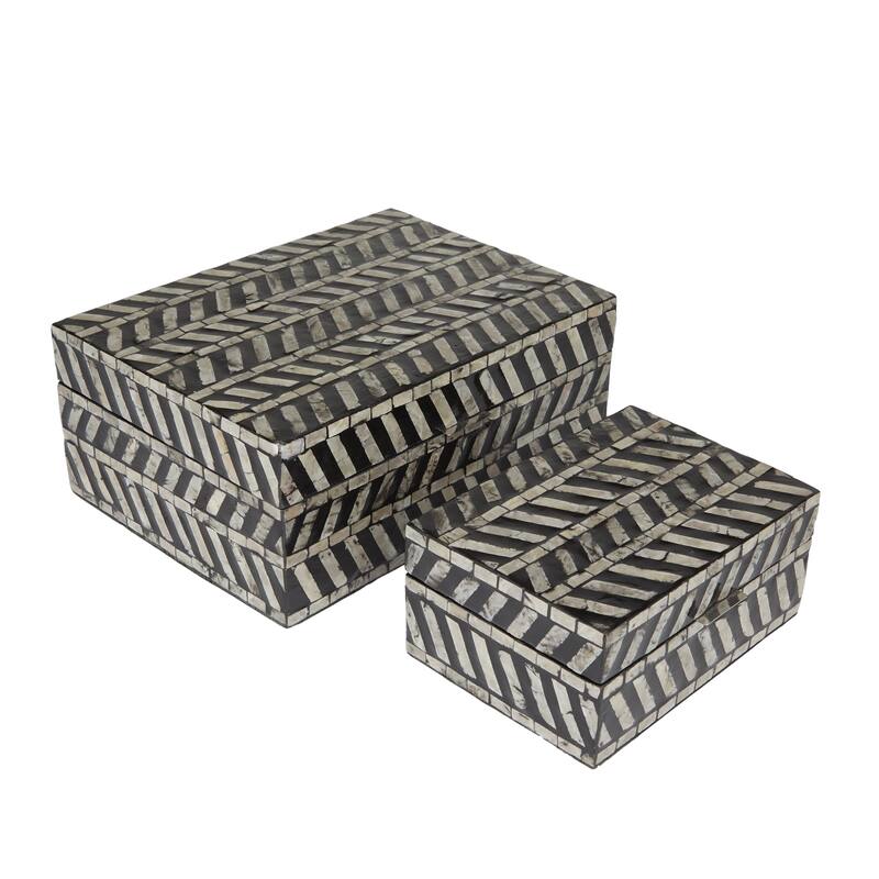 Shell Contemporary Box (Set of 2) - S/2 12", 8"W