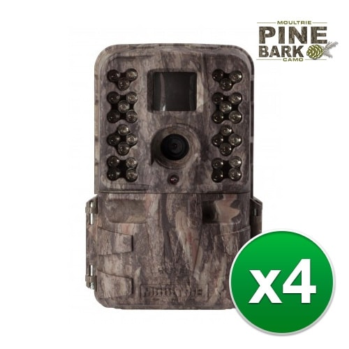 Moultrie MCG-13182 M40i Game Camera with 1080p Full HD Video & 16.0 MP Resolution - (4-Pack)