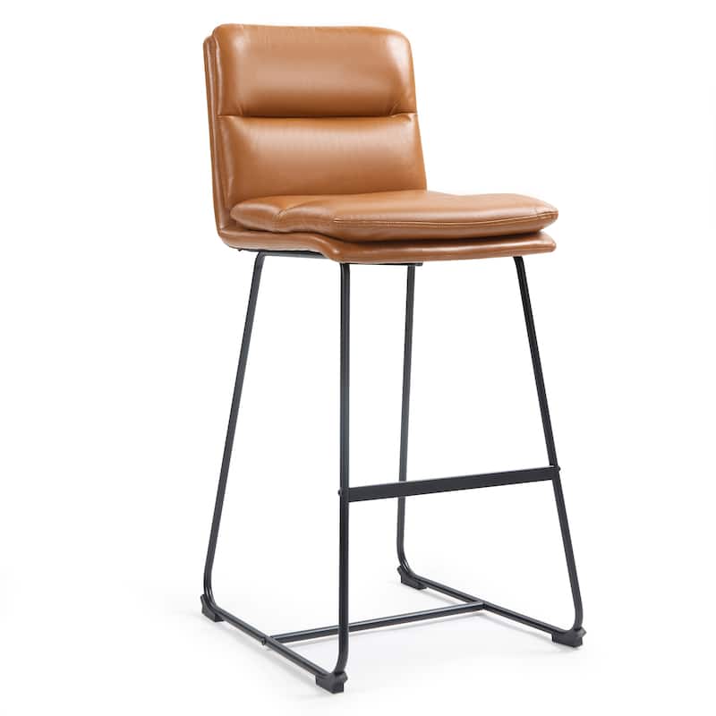 Set of 2 Aulani Upholstered Metal Frame Bar Stool