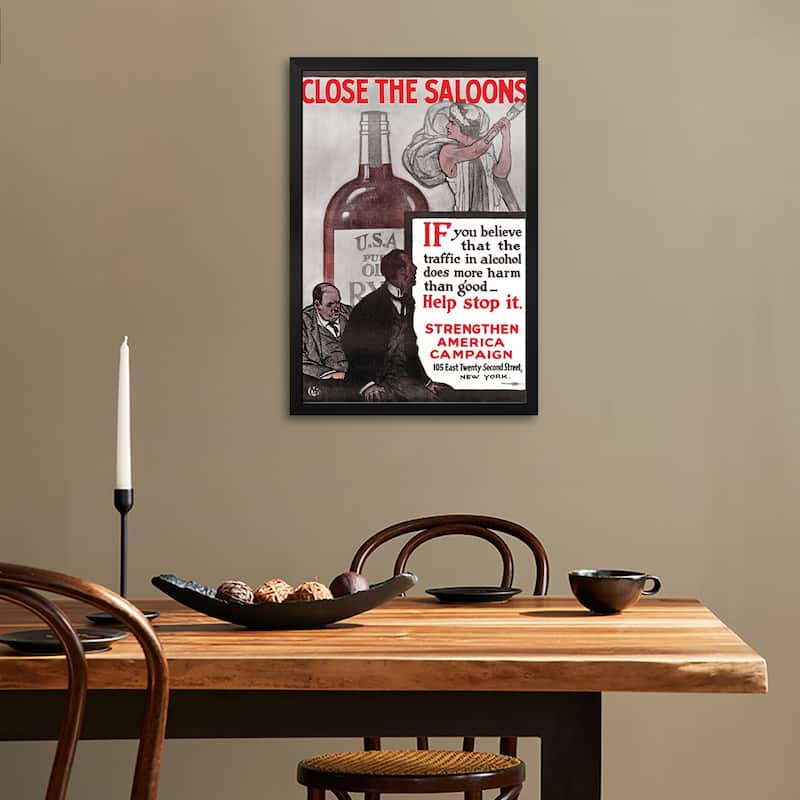Poster: Prohibition, C1915 Premium Framed Poster by Unknown