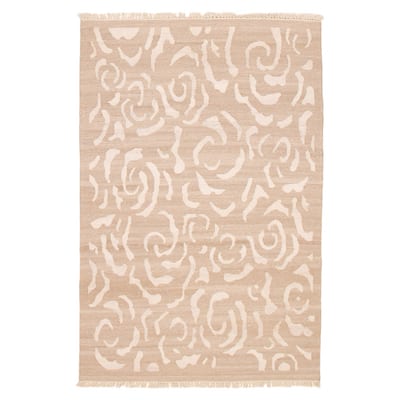 Ankara FW Taupe Kilim 5'2" x 8'0" - 5'2 x 8'0