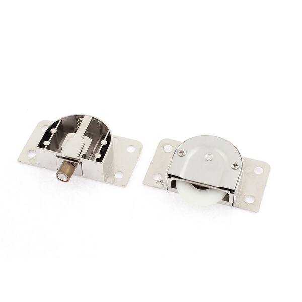 Shop Unique Bargains Furniture Closet Door Plastic Wheel Metal