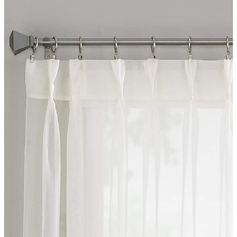 Curtainworks Soho Sheer Pinch Pleat/Back Tab Single Curtain Panel
