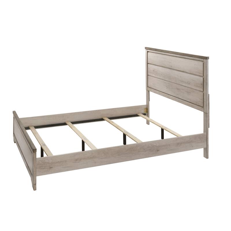 Anallese Driftwood Panel Bed