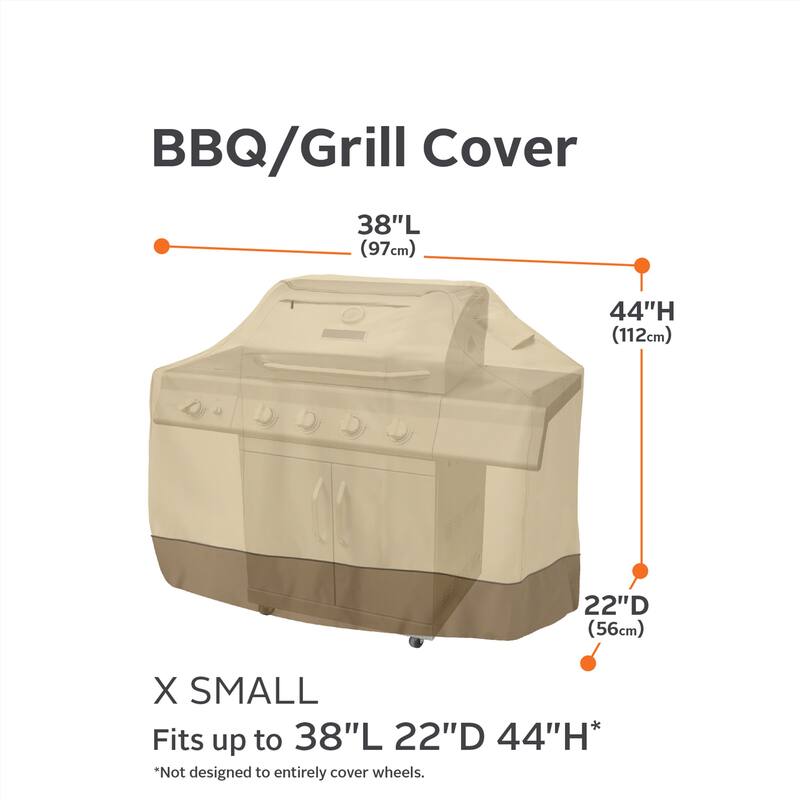 Classic Accessories Veranda Water-Resistant 38 Inch BBQ Grill Cover