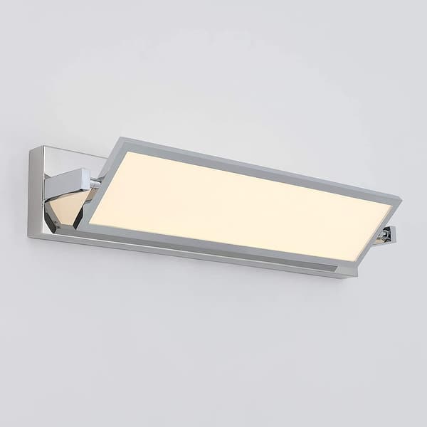 slide 2 of 5, Artika Reflection Integrated LED Flat Panel Vanity Light Fixture, Chrome