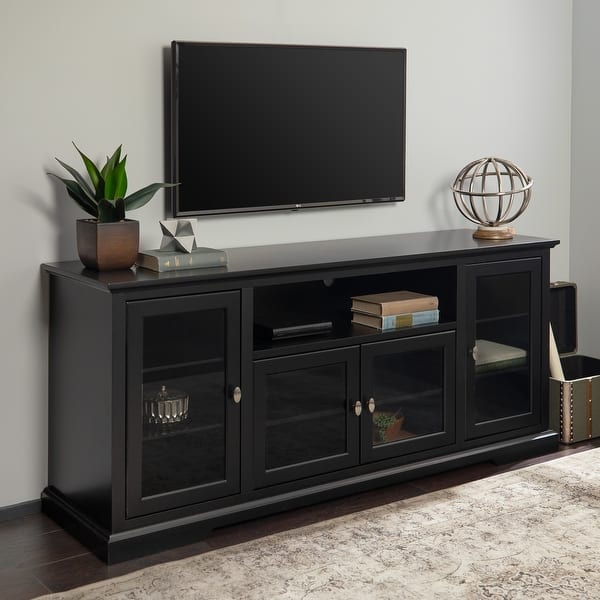 Middlebrook Designs Beaverhead 70 Inch Black Highboy Tv Stand Console Overstock