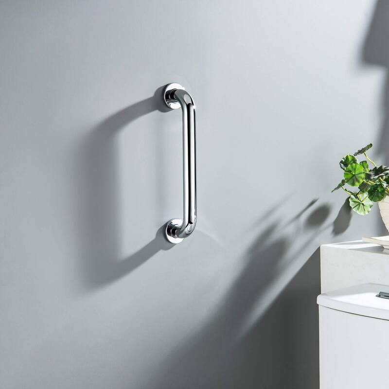Bathroom Safety 12-Inch Length Stainless Steel Shower Grab Bar