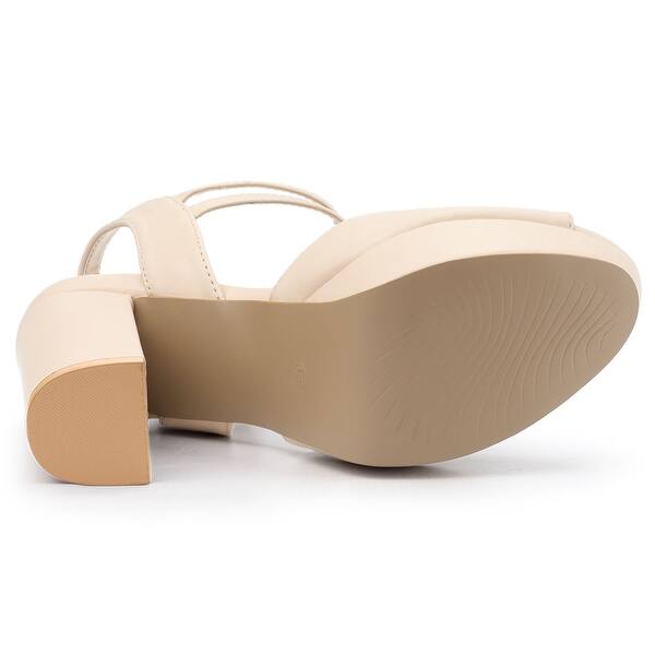 AKIRA Label Rhinestone Sole Faux Suede Open Toe Block Heel Sandal AKIRA Label Rhinestone Sole Faux Suede Open Toe Block Heel Sandal