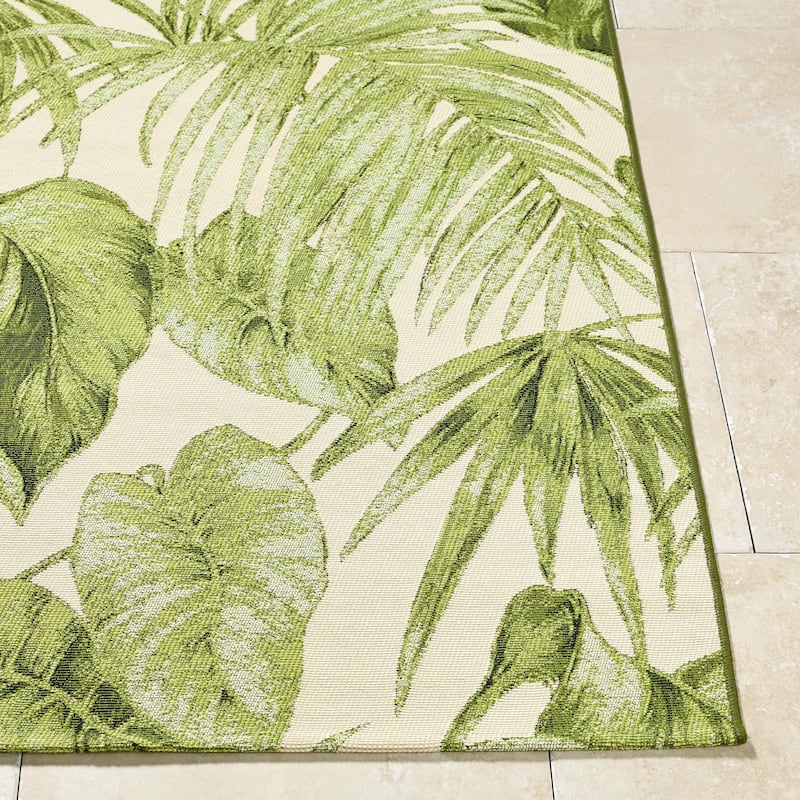 Livabliss Warsaw Tropical Indoor / Outdoor Area Rug