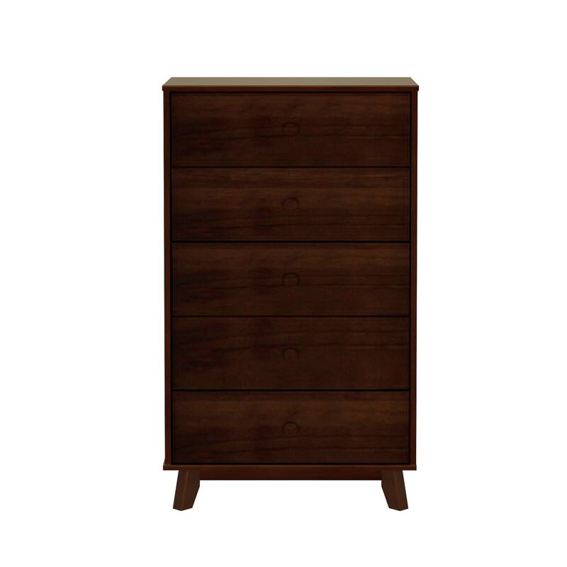 Max and Lily Classic Solid Wood 5-Drawer Dresser