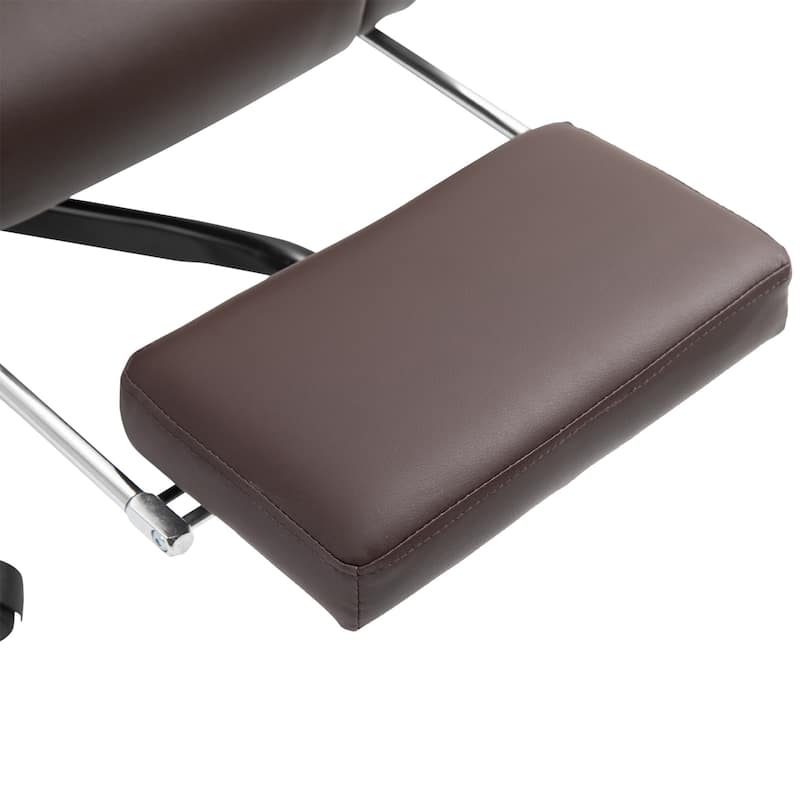 Vinsetto Office Desk Chair Recliner, Height Adjustable Movable Lumbar Support with 6-Point Vibrating Massage