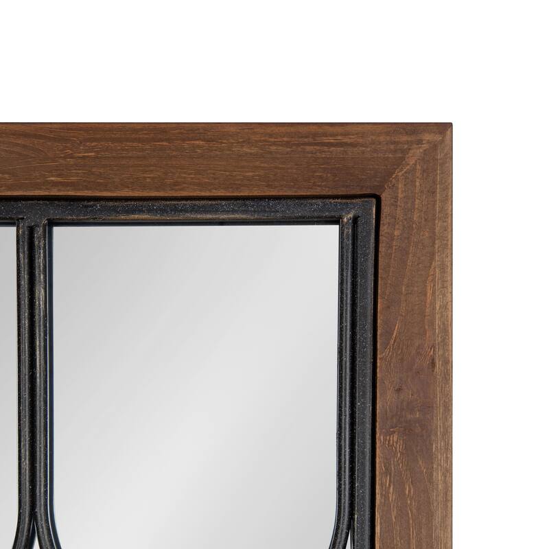 Kate and Laurel Spechett Decorative Windowpane Mirror - 13x30