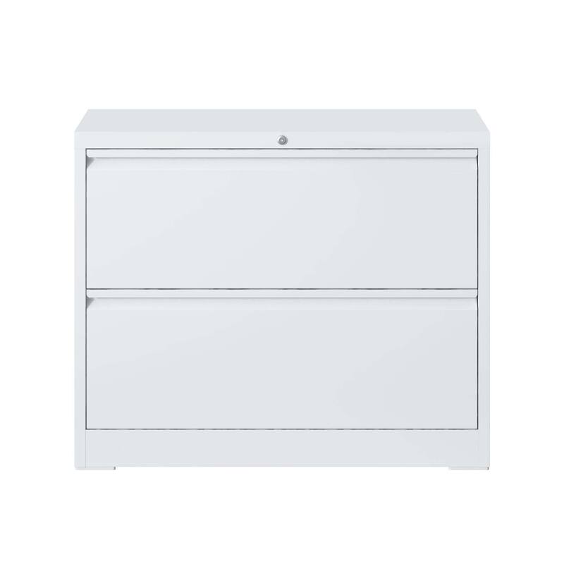 Lateral File Cabinet 2 Drawer, Filing Cabinet with Lock, Lockable File Cabinet for Home Office