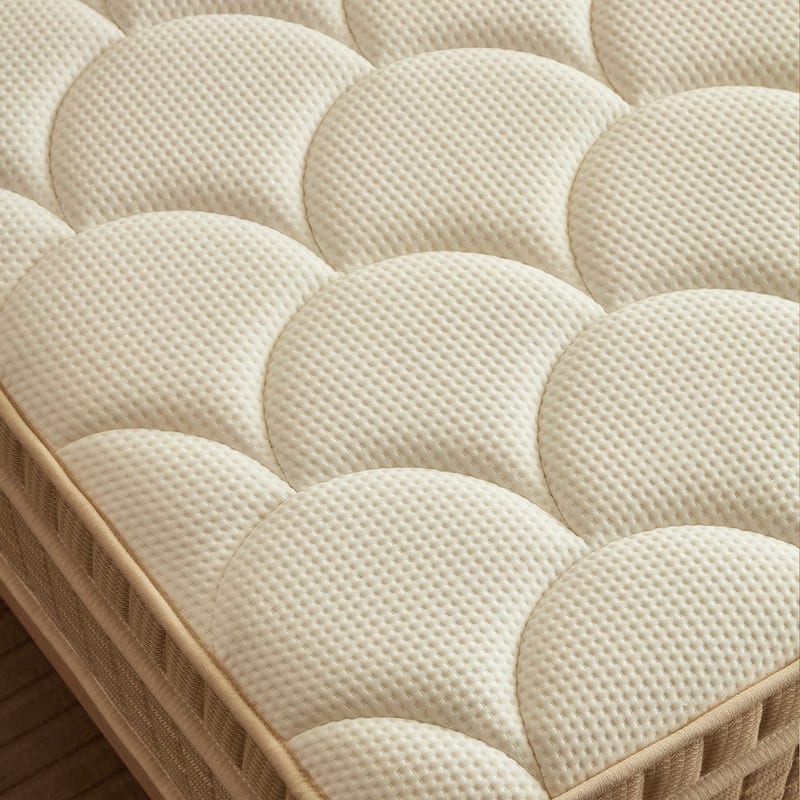 Mattress 14 Inch Hybrid Pillow Top Gel Memory Foam Medium Firm Motion Isolation Edge Support Fiberglass-Free