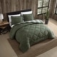 preview thumbnail 3 of 8, Eddie Bauer Big Lake Plaid Microsuede Reversible Comforter (Green, 3 Piece Set)