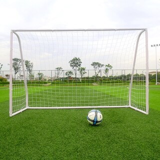 245×155×80CM Plastic Soccer Goal Training Rack Set Football Sports ...