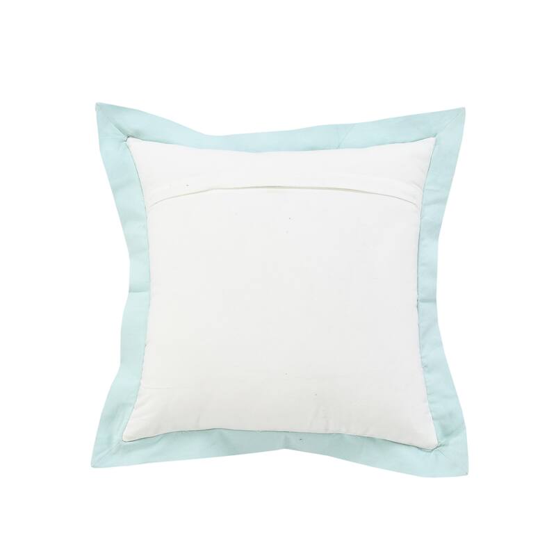 Sevita Icy Empire Bordered Throw Pillow