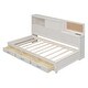 preview thumbnail 5 of 11, Twin Size Relaxation Daybed with Drawers & Sockets & Shelf