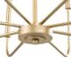Modern Glam Gold 8-Light Metal Chandelier Mid-century Candle Ceiling Fixture for Living Room