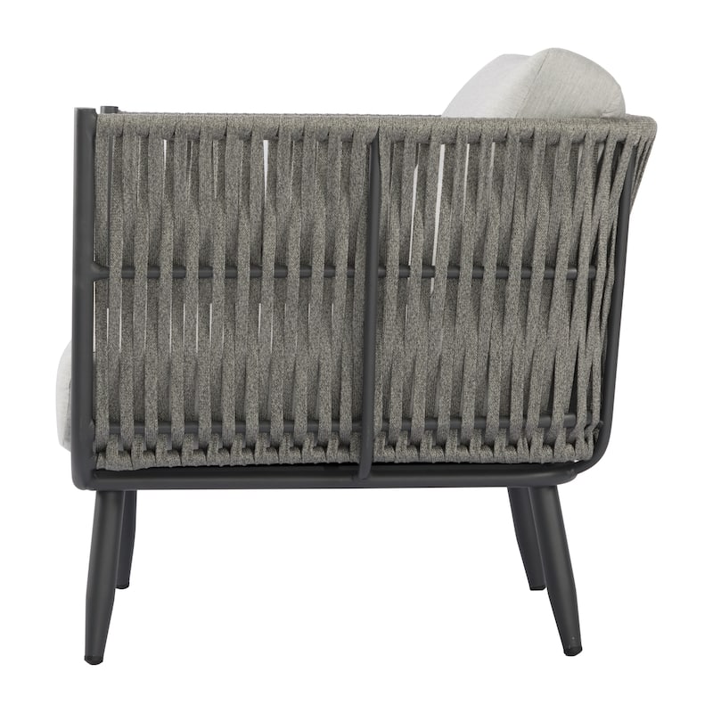 Milano Outdoor Aluminum Lounge Chair with Sunbrella® Cushions