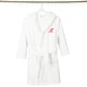 preview thumbnail 70 of 78, Sweet Kids 100% Polyester SUPER PLUSH Double Brushed Hooded Bathrobe with Pink Script Monogram