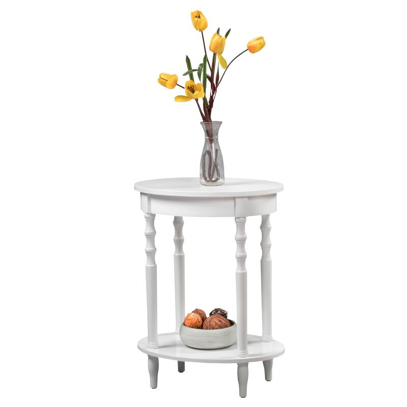 Convenience Concepts Classic Accents Brandi Oval End Table with Shelf