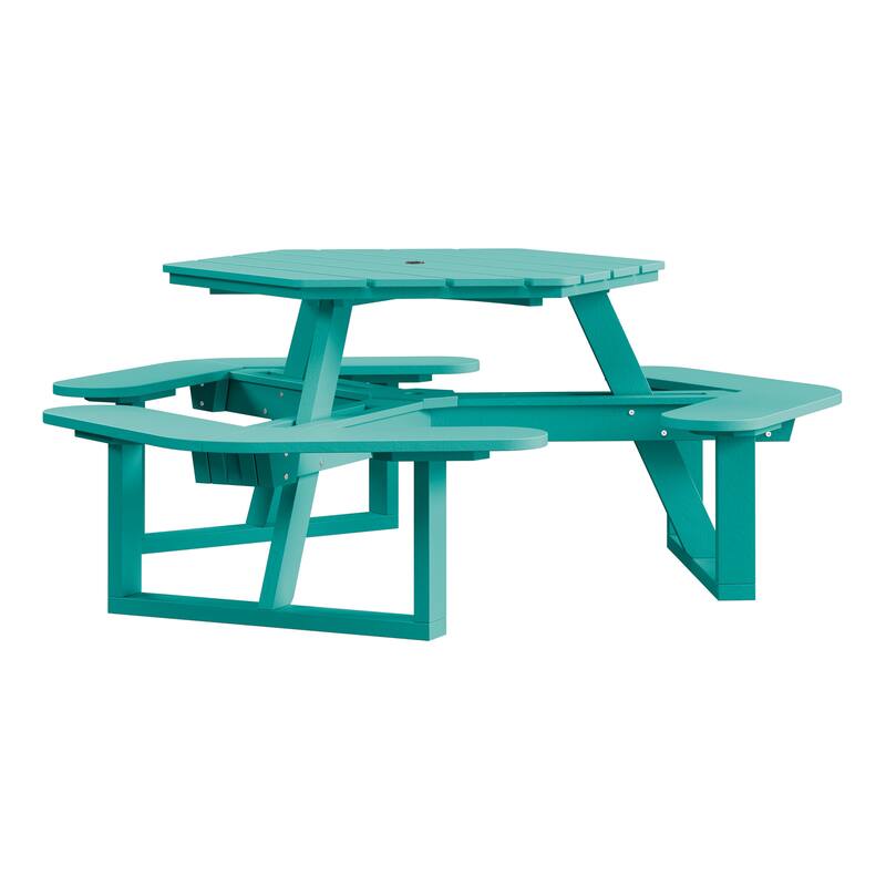 Shoreline Hexagon Picnic Table