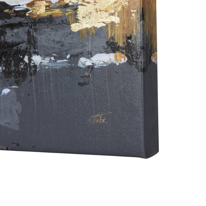 Silver And Gold Inspiration III (30 x 40) Canvas Art Print